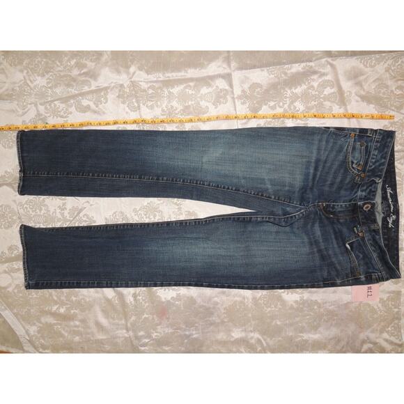 American Eagle Skinny Jeans Womens Size 6 Regular Stretch Blue Denim Medium Wash - Picture 2 of 7